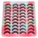 20 Pairs Natural Fluffy Cat Eye False Eyelashes - 4 Styles Wispy 5D Faux Mink Multipack - Buy Online on GoSupps.com