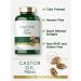 Castor Oil 750mg Softgels - 200 Pills | Non-GMO & Gluten-Free Herbal Supplement by Carlyle - Buy Online on GoSupps.com