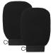 VALITIC Korean Style Exfoliating Gloves - 2 Pairs (Black & Turquoise) for Shower or Bath - Buy Online on GoSupps.com
