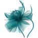 Ladies Feather Fascinator with Clip/Aliceband Weddings Races Royal Ascot Hair Piece (Dark Green) - Buy Online on GoSupps.com