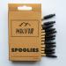 MIKVAR SPOOLIES 25PCS Eco Friendly Bamboo Mascara Spoolie Wand Brushes for Eyebrow or Eyelash Cosmetic Makeup Applicator Cleaning Tools