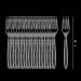 Crystalware Heavy-Weight Clear Plastic Forks - Durable & Disposable for Parties - 100 Pack - Buy Online on GoSupps.com