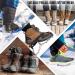 Rockrain Ice Cleats Crampons - 19 Stainless Steel Spikes - Winter Traction for Walking, Hiking, Climbing, Fishing - Black (Large) - Buy Online on GoSupps.com