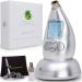 Microderm GLO Diamond Microdermabrasion Machine and Suction Tool - Clinical Micro Dermabrasion Kit for Tone Firm Skin, Advanced Home Facial Treatment System & Exfoliator For Bright Clear Skin Silver
