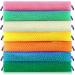 7 Pack African Net Sponge Long Exfoliating Net with Handle Back Scrubber for Shower Washcloth Loofah Sponge for Body Scrub