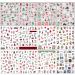 JMEOWIO 12 Sheets Christmas Nail Art Stickers Decals Self-Adhesive Colorful Snowflake Winter Holiday Cute Santa Nail Supplies Nail Art Design Decoration Accessories - Buy Online on GoSupps.com