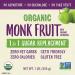 Now Foods Organic Monk Fruit 1-to-1 Sugar Replacement - 1 lb (454 g) | Natural Sweetener - Buy Online on GoSupps.com