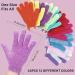 24 Pcs Double Sided Exfoliating Bath Gloves | Body Scrub Gloves for Beauty Spa Shower | 12 Colors - Buy Online on GoSupps.com