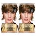 L'Oreal Paris Superior Preference Fade-Defying + Shine Permanent Hair Color  6.5G Lightest Golden Brown  Pack of 2  Hair Dye 6.5G Lightest Golden Brown 2 Count (Pack of 1)