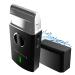 Perry Ellis Mens Travel Electric Shaver | Nickel Foil Shaver Beard Trimmer for Men | USB Rechargeable Face Shaver Facial Hair Trimmer for Men | 150-Min Batt | IPX4 Water-Resistant Protective Cap