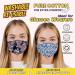 Washable Floral Face Masks for Women with Nose Wire | 3 Layers Cotton | Filter Pocket | Adjustable Ear Loops | Pack of 2 - Buy Online on GoSupps.com