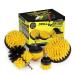 Drill Brush Power Scrubber by Useful Products - Shower Brush - Shower Cleaner - Toilet Cleaner - Bathroom Cleaner - Toilet Brush - Tile Cleaner - Floor Cleaner - Bathroom Accessory Set - Clean Shower Yellow