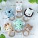 Teddio Baby Rattle Teething Toy | Smooth Wooden Easy Grip Ring | Gender Neutral Baby Gift with Koala Design - Buy Online on GoSupps.com