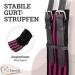 Esposita Riding Strap with Leather Handles - Durable Children's & Riders' Accessory - Versatile Lunging & Vaulting Belt - VB/COB Pink/Black - Buy Online on GoSupps.com