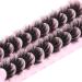 Fanxiton 8D Dramatic Faux Mink Lashes - 10 Pairs 20mm Soft Wispy Fluffy Volume False Eyelashes - Buy Online on GoSupps.com