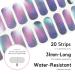 NAILOG Semi Cured Gel Nail Strips - Salon-Quality Nail Sticker Kit with UV Lamp - 20pcs Long Lasting Nail Polish Strips - Aurora - Buy Online on GoSupps.com