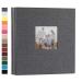 potricher Linen Hardcover Photo Album 4x6 600 Photos Large Capacity for Family Wedding Anniversary Baby Vacation (Gray, 600 Pockets) 600 Pockets Gray