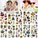 Pirate Tattoo(109Pcs)  Konsait Pirate Temporary Tattoo Fake Neverland Pirated Skull Cannon Powder Tattoo Body Sticker for Pirate Birthday Party Favors Supplies for Kids Boys Girls Party Bag Filler