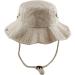 Stone-Washed Cotton Safari Wide Brim Bucket Hat in Khaki | Large-X-Large - Buy Online on GoSupps.com