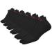 Navy Sport Cotton Socks - 6 Pairs Unisex Sneakers Socks for Men & Women - Short Athletic Socks in Black White Gray (Size 43-46) - Buy Online on GoSupps.com