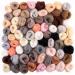 72pcs 7.6 oz Needle Felting Wool- 24 Dark Colors Nature Fibre Wool Yarn Roving Needle Felting Hand Spinnings for Wool Felting Yarn Supplies DIY Craft Materials, 3g/Pack Dark Colors(72pcs)