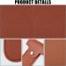 Buy SUPERFINDINGS 4Pcs PU Leather Razor Protective Case - Saddle Brown Shaving Pouch for Travel | 141mm Long Button Design Perfect for Razor & Accessories - Buy Online on GoSupps.com