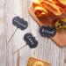 50-Piece Cheese Markers & Food Labels Set - Chalkboard Cupcake Toppers for Wedding & Party Decor (Black) - Buy Online on GoSupps.com