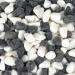 Belle vous decorative stones white and gray nature (3.6 kg sack) decoration pebble stones 1.4-2.6 cm different decorative stones white - mixed river gravel for vase fillers landscaping aquariums & garden