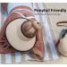 Joywant UPF50+ Wide Brim Visor Hat for Women - Amia Beige | Straw Beach Sun Hat with UV Protection - Buy Online on GoSupps.com