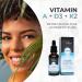 Premium Vitamin A D3 K2 Drops - 50ml | 99.7% All-Trans K2Vital | Highly Bioavailable Liquid Formula - Lab Tested Quality - Buy Online on GoSupps.com