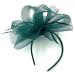 Ladies Large Feather Aliceband / Clip Fascinator Weddings Races Royal Ascot Hair Piece Womens Hat (Green) - Buy Online on GoSupps.com