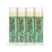 Lizard Lips USDA Certified Organic 4 Pack - Eucalyptus Mint
