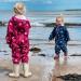 LittleLife Children's Waterproof Fleece-Lined All-In-One Puddle Rain Suit - Navy Stars - 6-12 Months - Buy Online on GoSupps.com