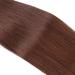 Buy 100% Remy Micro-Ring Hair Extensions - #4 Chocolate Brown 60cm 50 Strands (0.5g Each) - Easy to Use Professional Quality - Buy Online on GoSupps.com