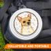 Chihuahua Foldable Portable Drinking Bowl with Carabiner - Ideal On-the-Go Food & Pet Bowl - Buy Online on GoSupps.com