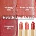 Oulac Metallic Orange Lipstick Set - Vegan & Cruelty-Free | High Payoff & Moisturizing Formula | 4.3g X 3PCS - Buy Online on GoSupps.com