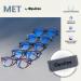 Opulize Unisex Met Reading Glasses (8 Pack) +2.00 Diopters - Stylish Clear Grey & Black Arms - Buy Online on GoSupps.com