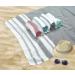 GLAMBURG 100% Cotton Peshtemal Turkish Beach Towel Set - Oversized 36x71, Soft & Absorbent - Charcoal Grey, 6 Pack - Buy Online on GoSupps.com