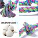 Aitmexcn Dog Toy Rope for Large Dogs | Extra Large Dental Chew Toys | 5 Knots Cotton Toy for Aggressive Chewers | XXL Dog Toys for Healthy Teeth - Buy Online on GoSupps.com