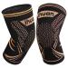 ihuan 2 Pack Copper Knee Brace Compression Sleeves - Upgrade Support for Knee Pain Running Weightlifting Workout Injury Recovery Arthritis Meniscus Tears ACL Joint Pain Relif black Medium