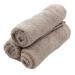 Linteum 100% Soft Cotton Washcloth Set - 12pc 13x13 Inch Zero Twist Single Ring Spun Premium Towels - Taupe Face Towel Set - Buy Online on GoSupps.com