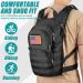 SHARKMOUTH Tactical Hydration Pack Backpack - 2L BPA Free Water Bladder, Military Daypack for Outdoor Activities - Black - Buy Online on GoSupps.com