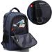 SCARLETON Multi Pocket Water Resistant Laptop Backpack - Navy Blue | Unisex School Bag with Headphone & USB Port | H203419 - Buy Online on GoSupps.com