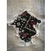 Bandana Fabric Peek-A-Boo Iron ON Patches by Holey Patches in Assorted Colors/Sizes (Red/Black, 3" x 5" (Set of 2)) Red/Black 3" x 5" (set of 2)