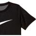 NIKE Boys' Dry Short Sleeve Swoosh Tee - Large, Black/White - Buy Online on GoSupps.com