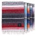 Benevolence LA Authentic Mexican Blanket, Yoga Blanket, Mexican Blankets and Throws, Handwoven Mexican Blankets, Beach Blanket, Serape Blanket, Falsa Blanket, Picnic Blanket, Mojave Red, 50x70 inches