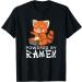 Powered By Ramen Red Panda Japanese Food Noodles Soba T-Shirt