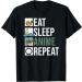 Kawaii Food Ramen Noodles Japan Eat Sleep Anime Repeat Anime T-Shirt