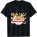 Kawaii Corgi Eating Ramen Japanese Noodles Graphic T-Shirt