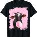 Nice cow that chews pink chewing gum T-Shirt